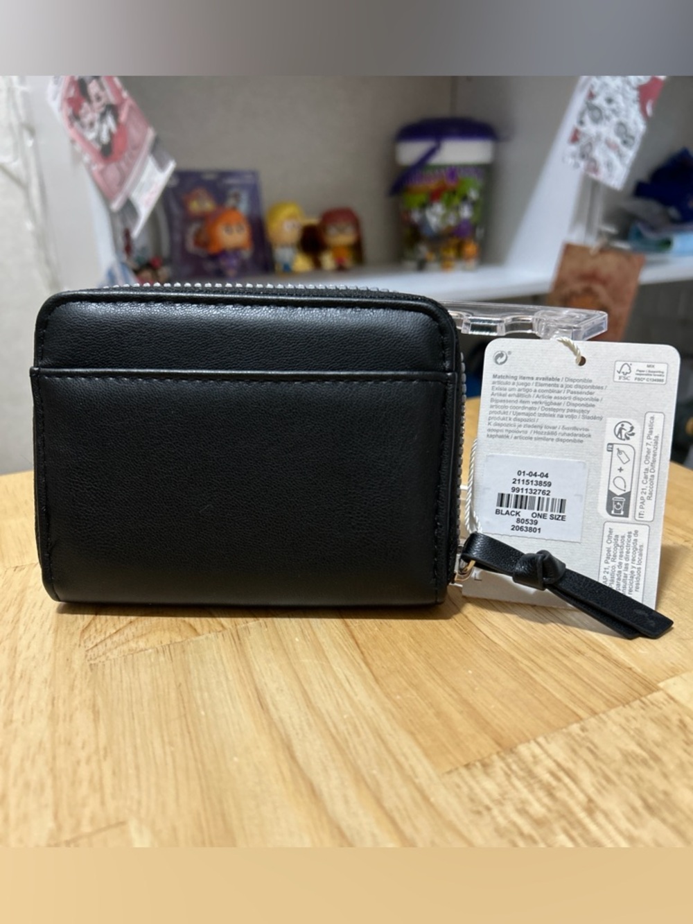 Primark Black Wallet with Silver Studs - Picture 2 of 3